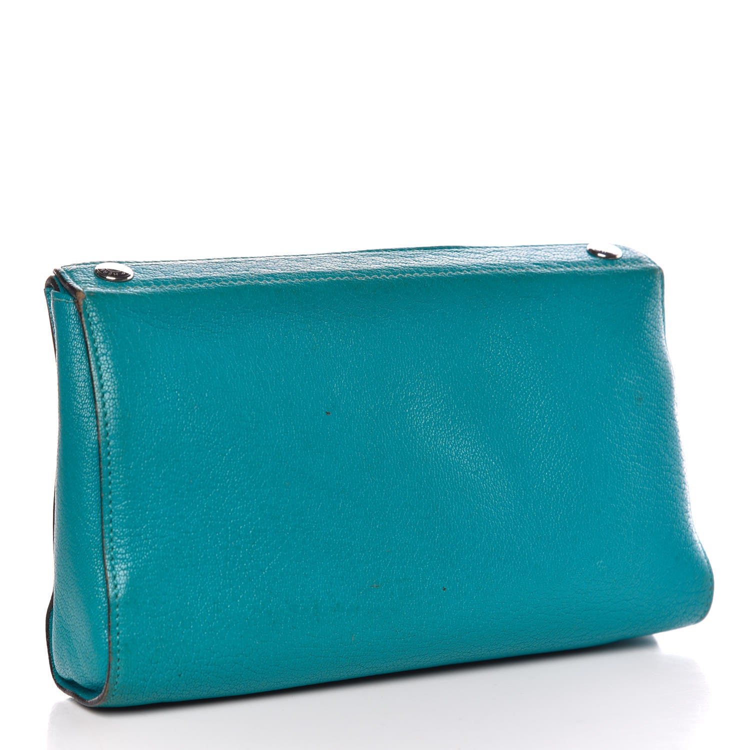 Hermes Chevre Mysore Karo GM Turquoise 3 of 16