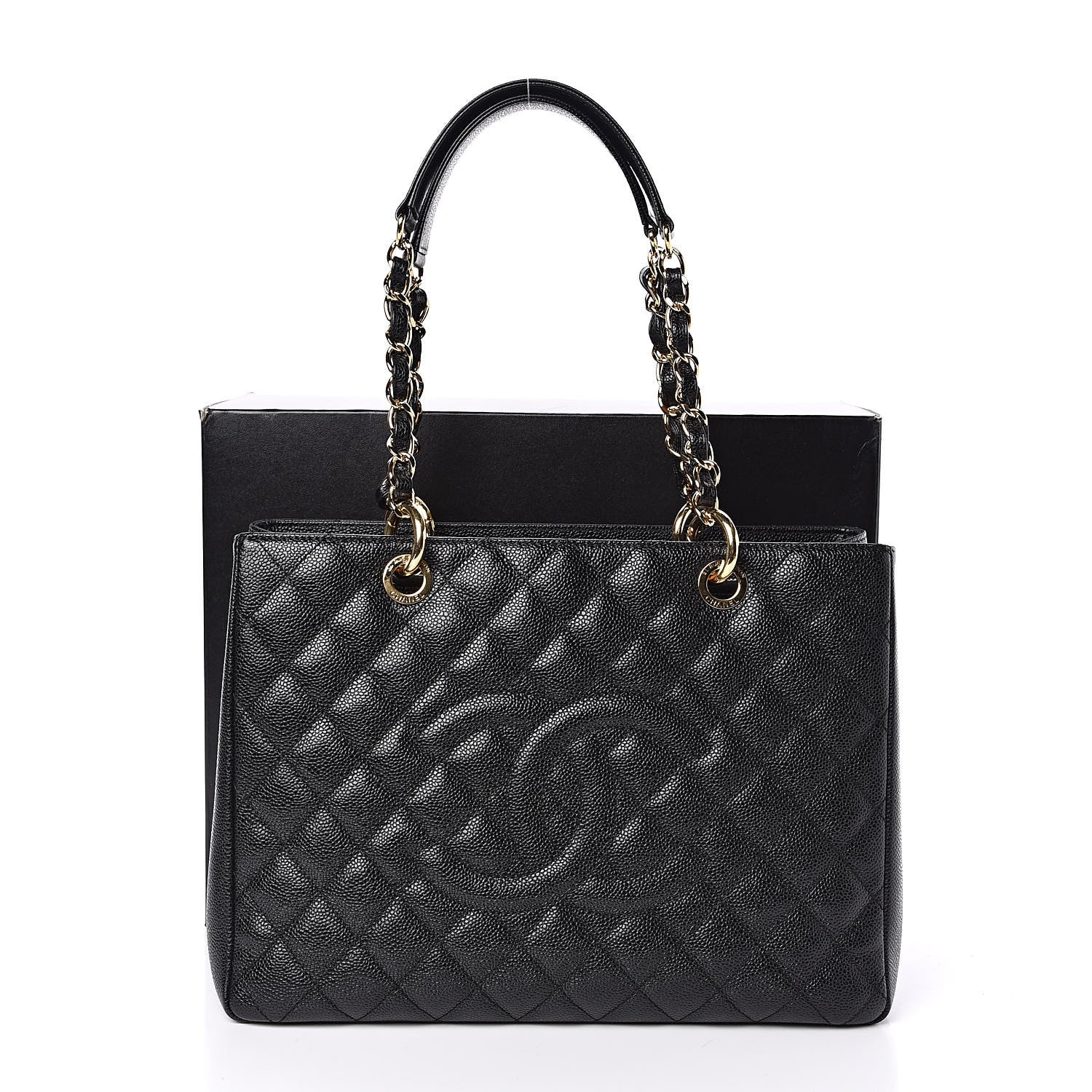 Chanel Caviar Quilted Grand Shopping Tote GST Black 11 of 11