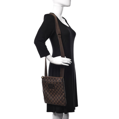 Louis Vuitton Damier Ebene Brooklyn Flat Pochette 2 of 12