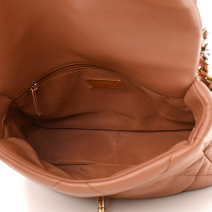 Chanel Lambskin Quilted Medium Chanel 19 Flap Brown 5 of 11