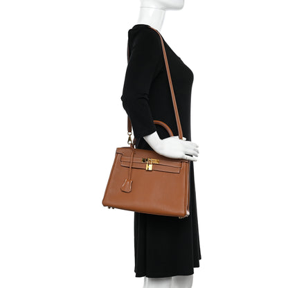 Hermes Togo Kelly Retourne 28 Gold 2 of 11