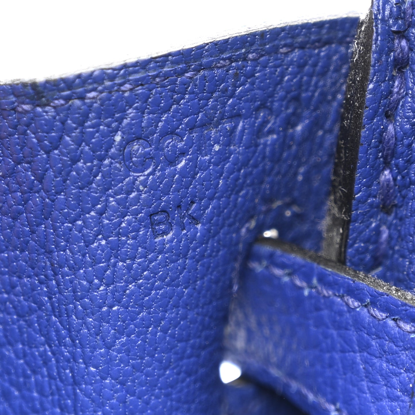 Togo Birkin 25 Bleu Electrique