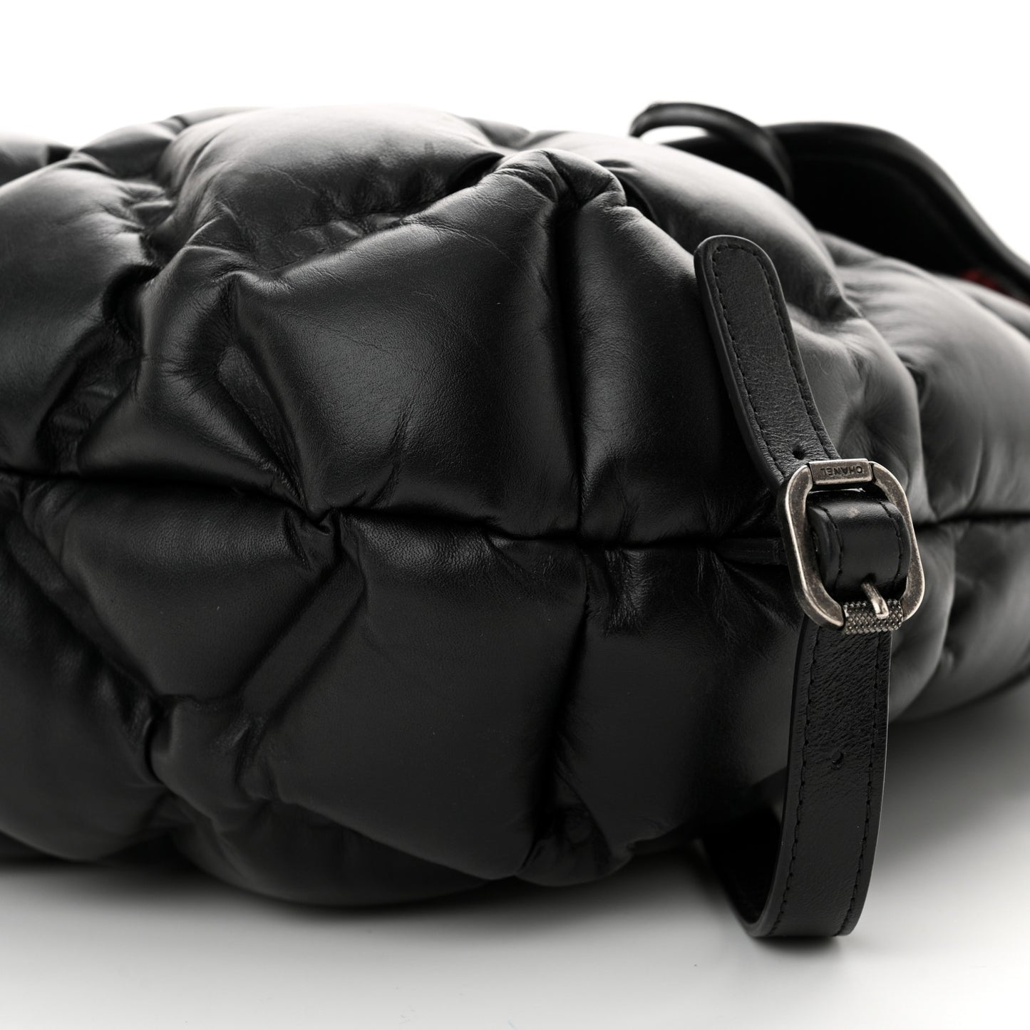 Calfskin Quilted Chesterfield Backpack Black