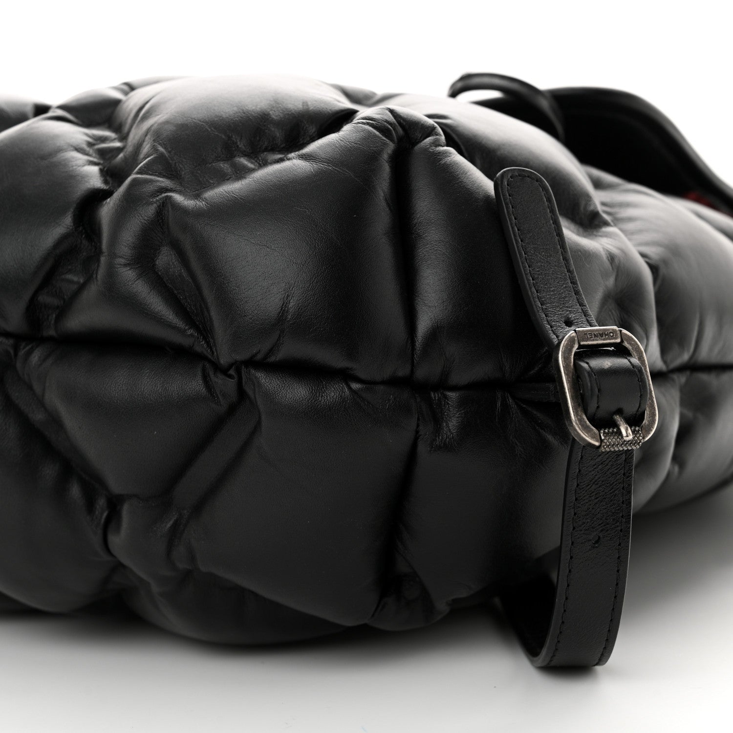 Chanel Calfskin Quilted Chesterfield Backpack Black 10 of 11