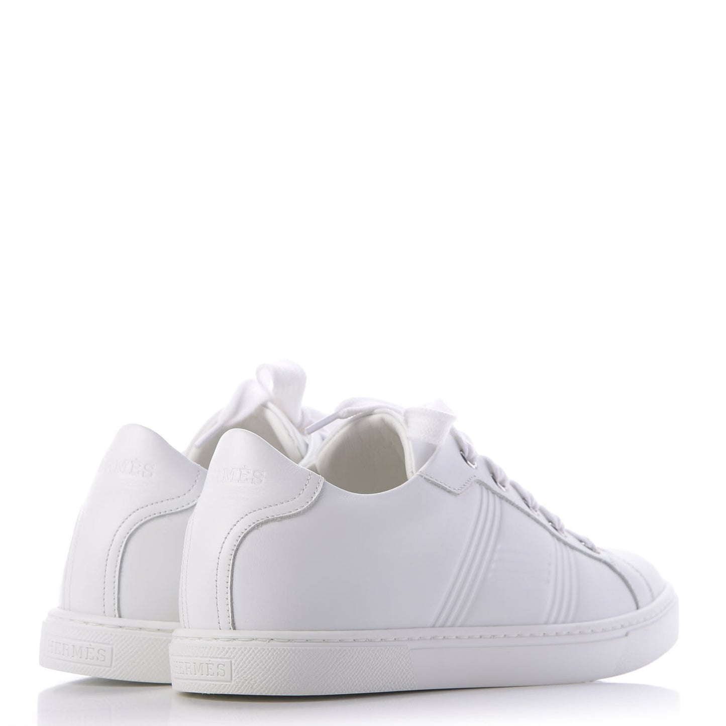 Calfskin Womens Avantage Sneakers 37.5 White