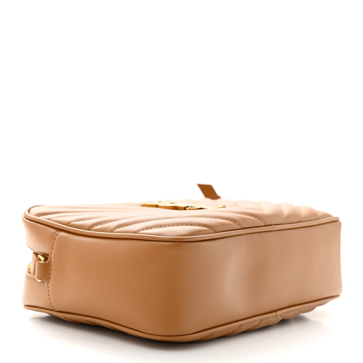 Saint Laurent Calfskin Matelasse Monogram Lou Camera Bag Cinnamon 4 of 11
