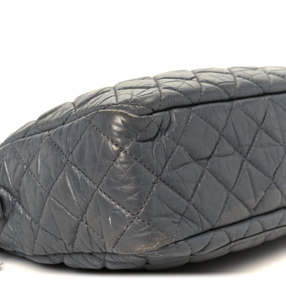 Chanel Aged Calfskin Quilted Large Reissue Camera Case Grey 9 of 10