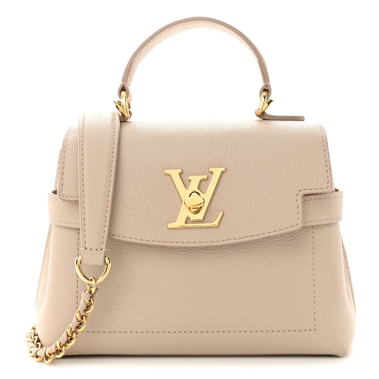 Louis Vuitton Soft Calfskin Mini Lockme Ever Greige 1 of 9
