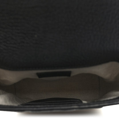 Gucci Piuma Calfskin Jumbo GG Embossed Small Messenger Bag Black 5 of 9