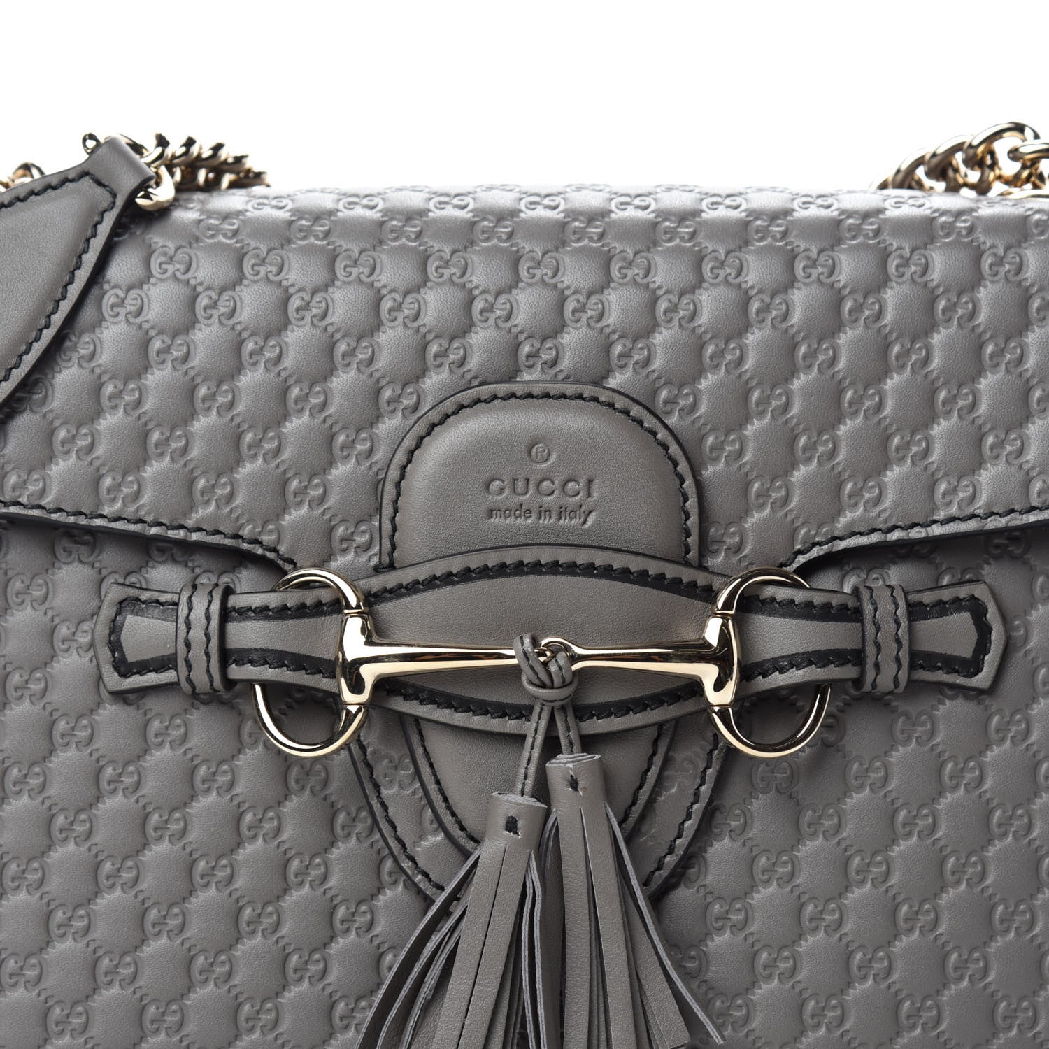 Gucci Soft Microguccissima Medium Emily Chain Shoulder Bag Loess 10 of 11