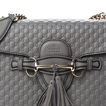 Gucci Soft Microguccissima Medium Emily Chain Shoulder Bag Loess 10 of 11