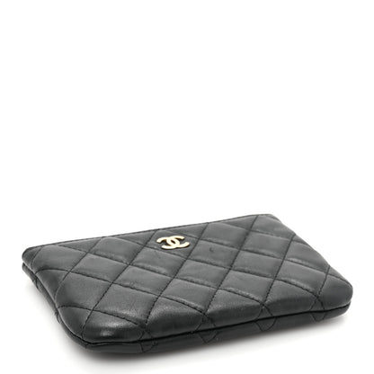 Chanel Lambskin Quilted Small Cosmetic Case Black 4 of 10