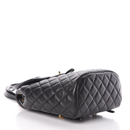 Chanel Calfskin Quilted Mini Urban Spirit Backpack Black 4 of 10