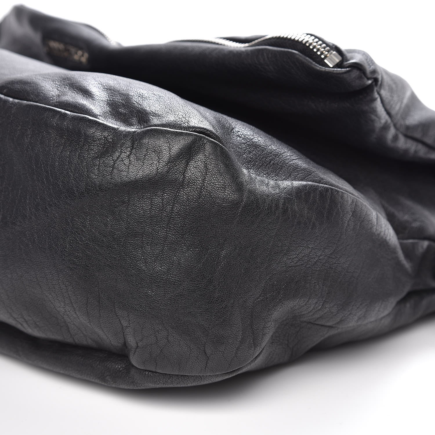 Jimmy Choo Lambskin Large Biker Hobo Black 9 of 12