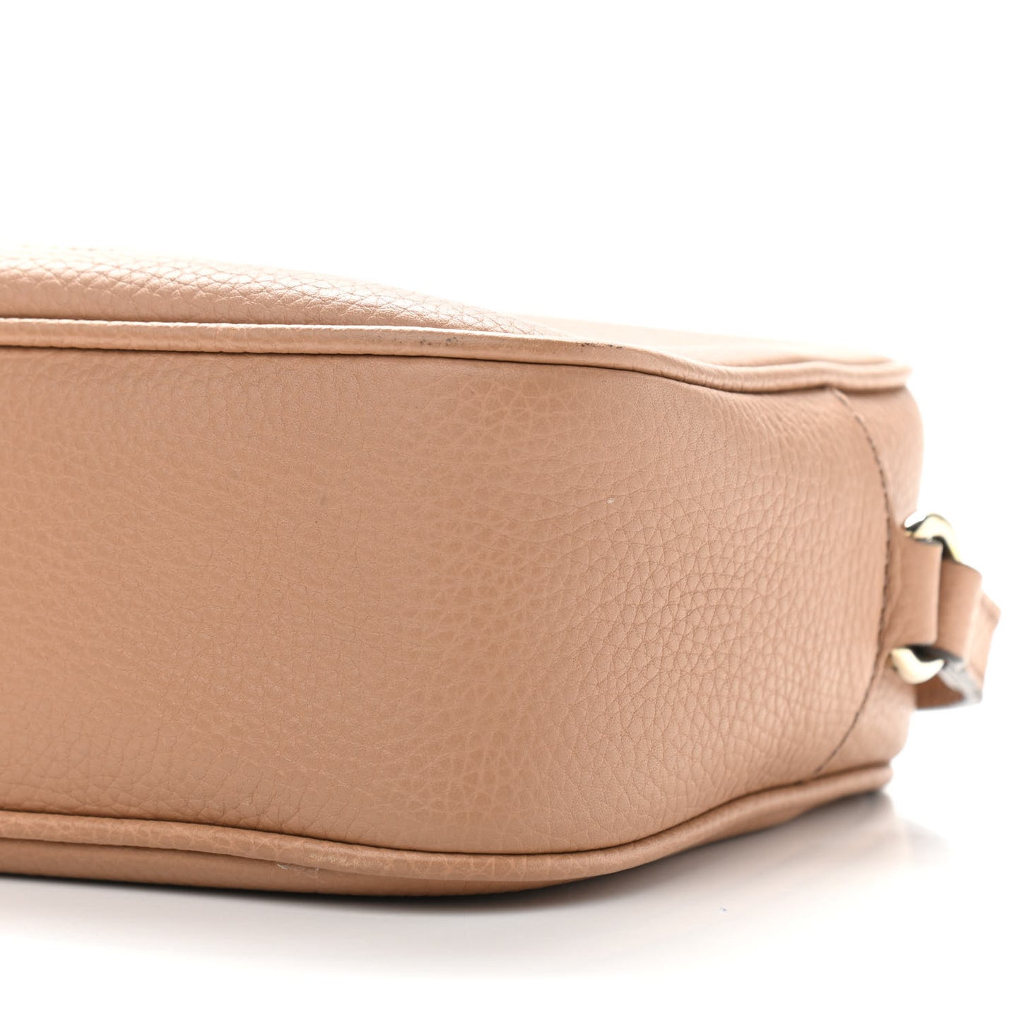Pebbled Calfskin Small Soho Disco Bag Camelia