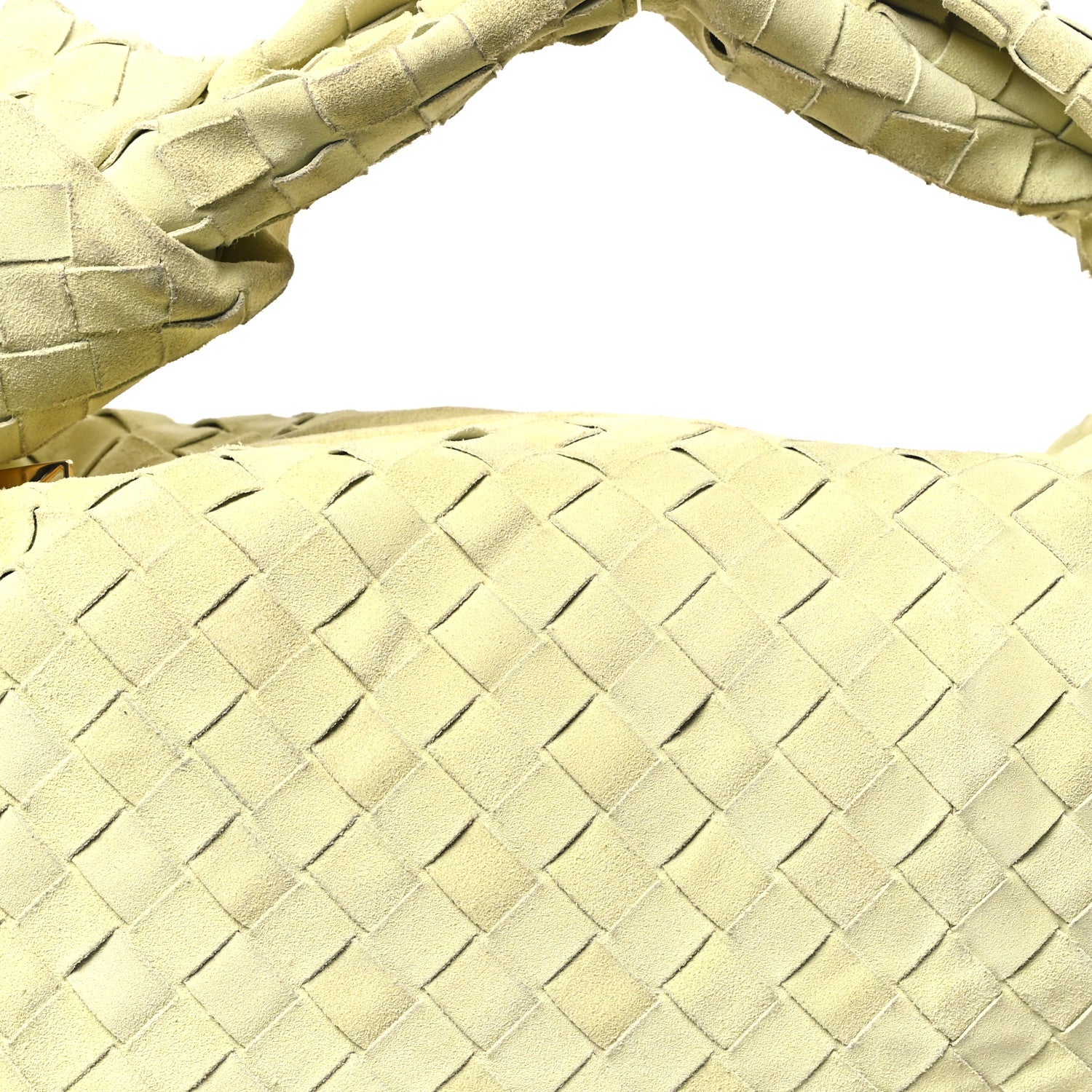 Bottega Veneta Suede Calfskin Intrecciato Teen Jodie Hobo Lemon Wash 8 of 11