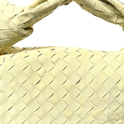 Bottega Veneta Suede Calfskin Intrecciato Teen Jodie Hobo Lemon Wash 8 of 11