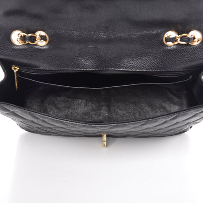 Chanel Caviar Quilted Jumbo Single Flap Black 6 of 20