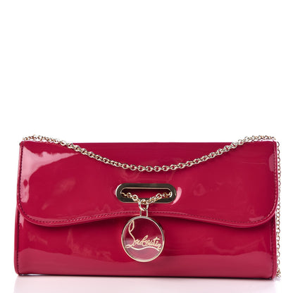 Christian Louboutin Patent Riviera Clutch Fuchsia 1 of 7