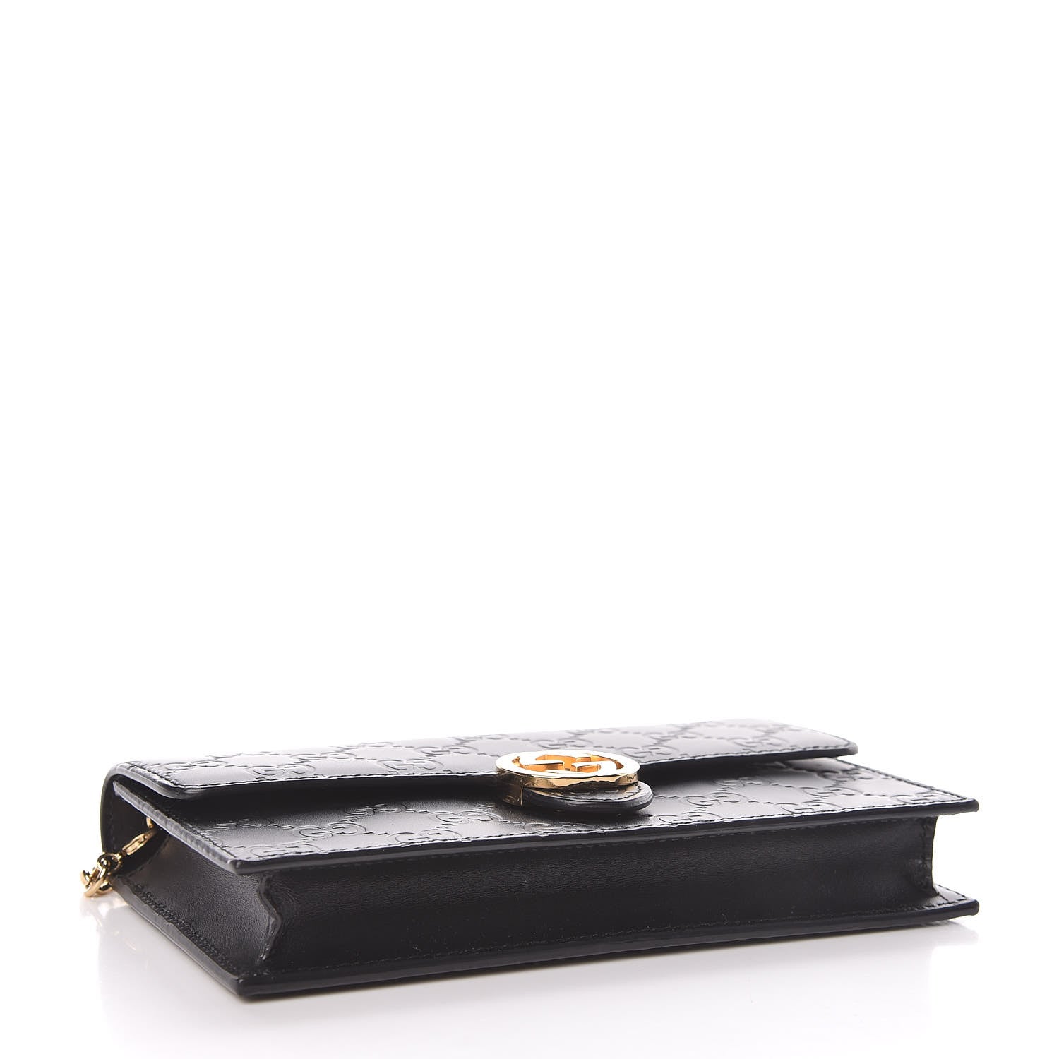 Gucci Guccissima Icon Chain Wallet Black 4 of 13