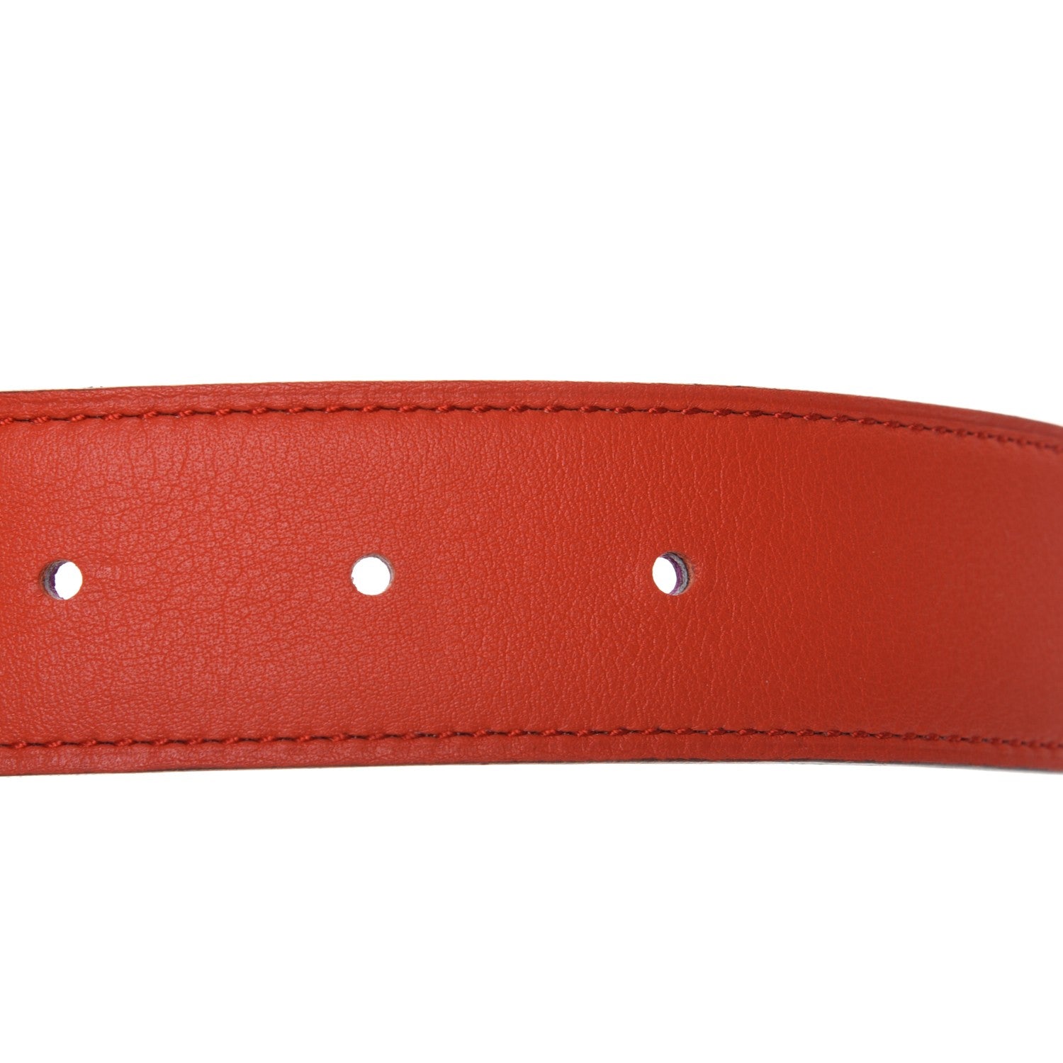 Hermes Swift Epsom 32mm Au Carre H Belt 85 Anemone Capucine 5 of 6