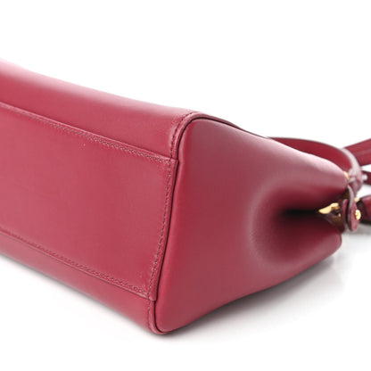 Fendi Nappa Mini Peekaboo Iconic Satchel Amarena 7 of 10