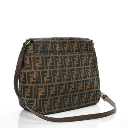 Fendi Zucca Vitello Artic Messenger Bag Tobacco Castagna 3 of 6