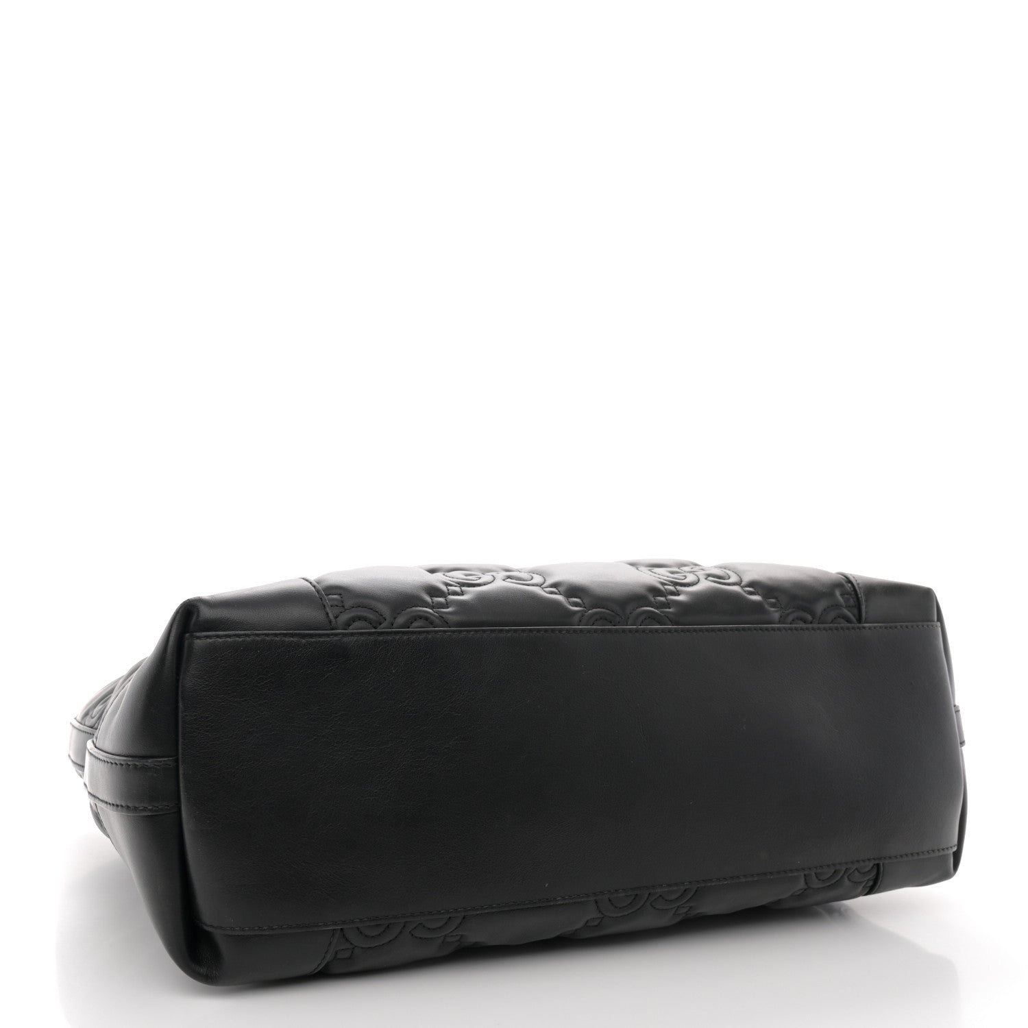 Gucci Calfskin GG Matelasse Medium Ophidia Shopping Tote Black 4 of 12