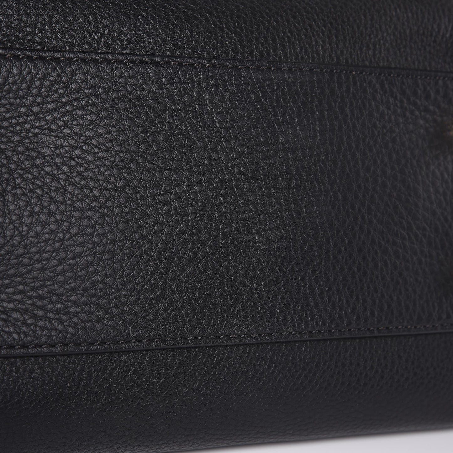 Mega Check Grained Calfskin Medium Harcourt Satchel Black