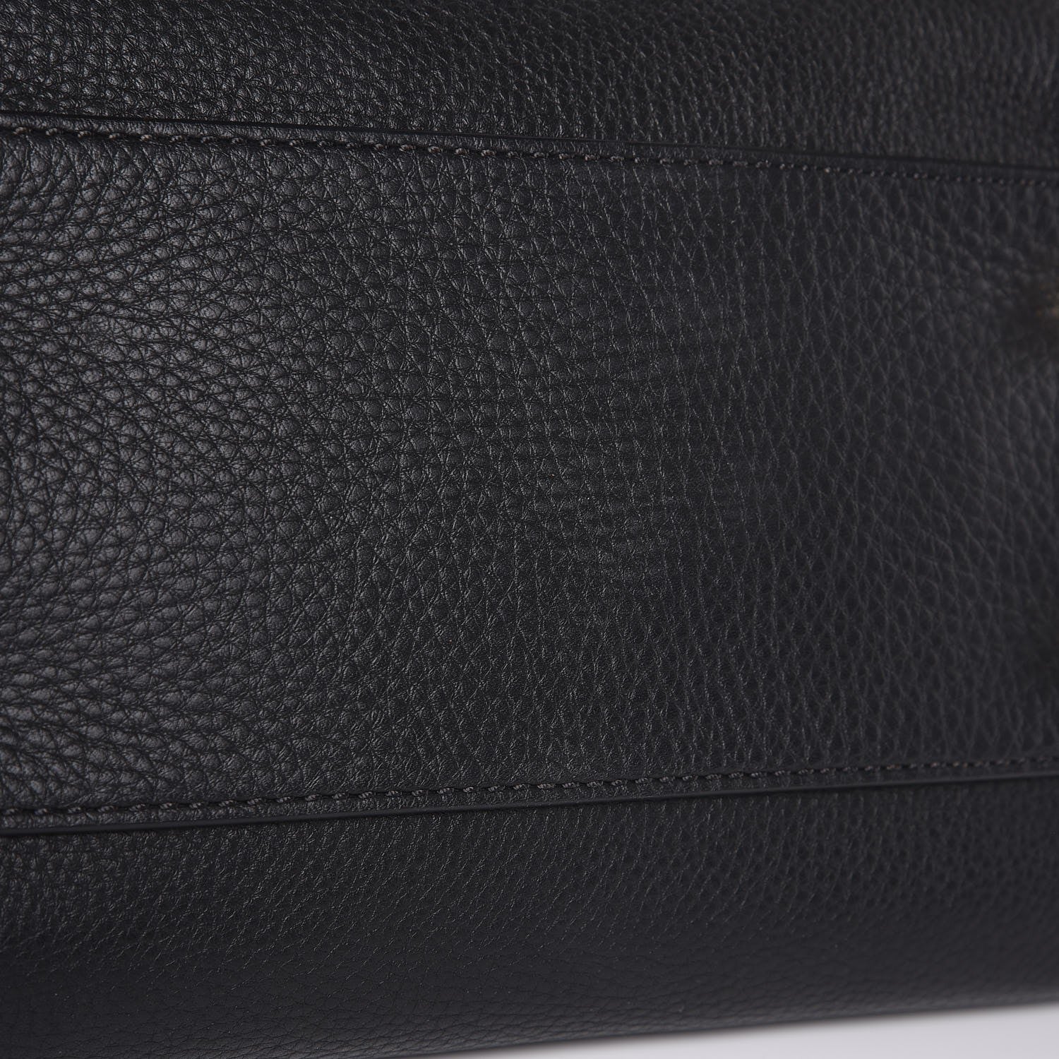 Burberry Mega Check Grained Calfskin Medium Harcourt Satchel Black 10 of 12