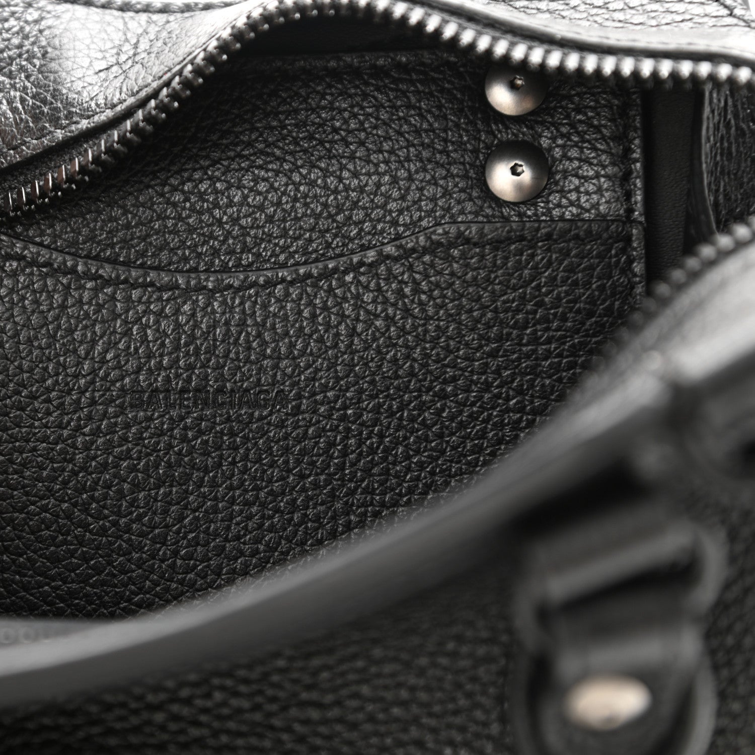 Balenciaga Grained Calfskin Neo Classic Black Hardware Nano City Crossbody Black 6 of 10