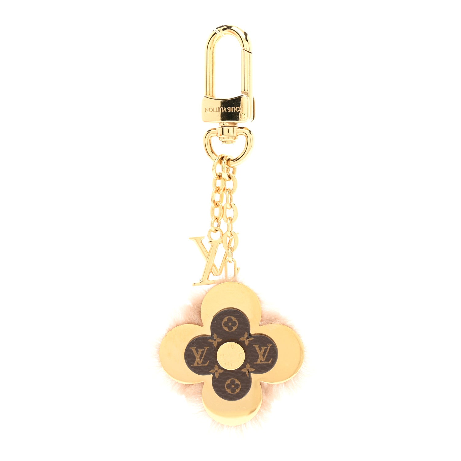 Louis Vuitton LV Ski Blooming Flowers Bag Charm Gold 1908973