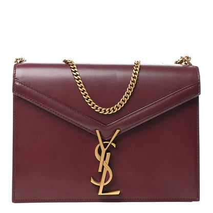 Saint Laurent Smooth Calfskin Monogram Cassandra Clasp Bag Rouge Legion 1 of 8