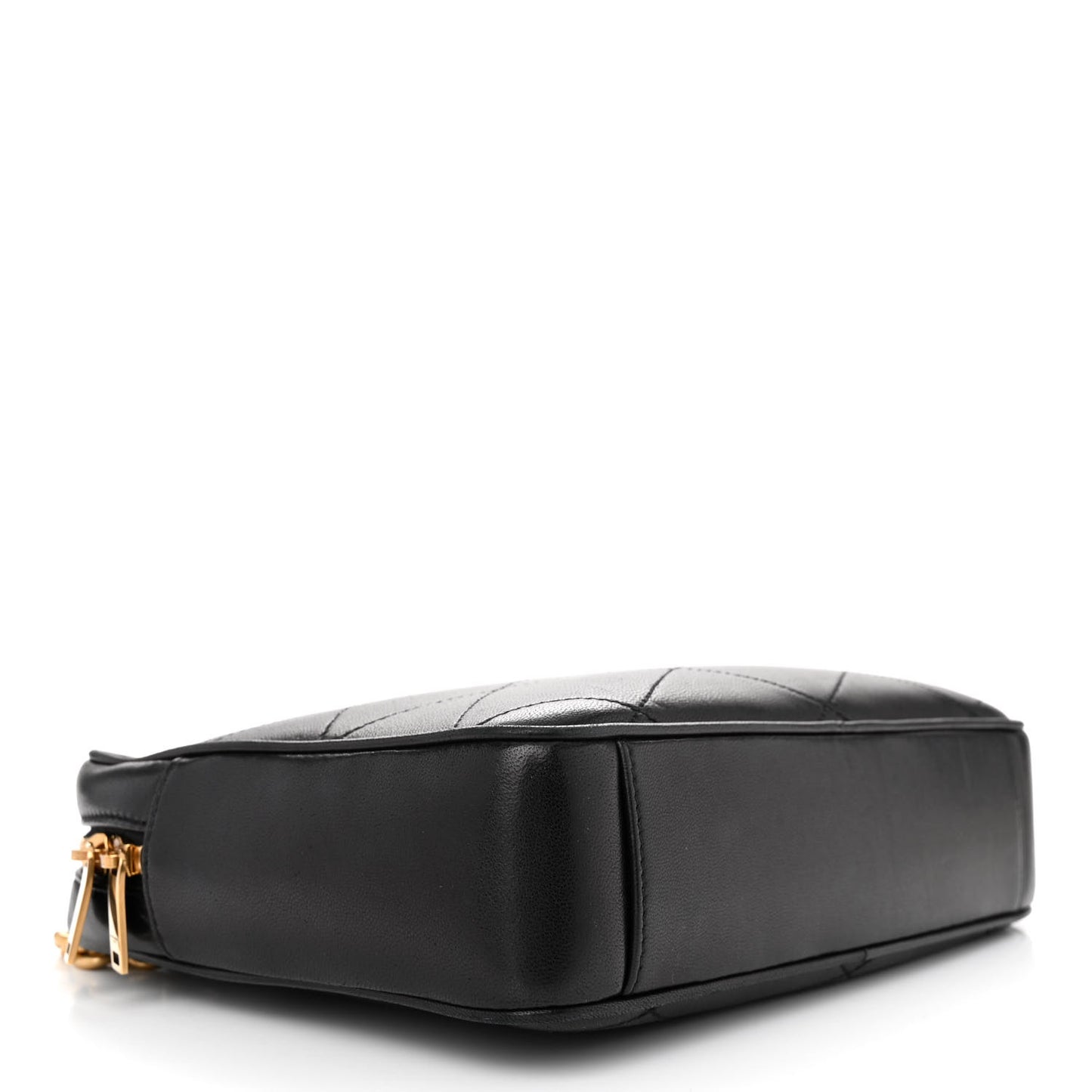 Lambskin Quilted Le Maillon Chain Strap Crossbody Black