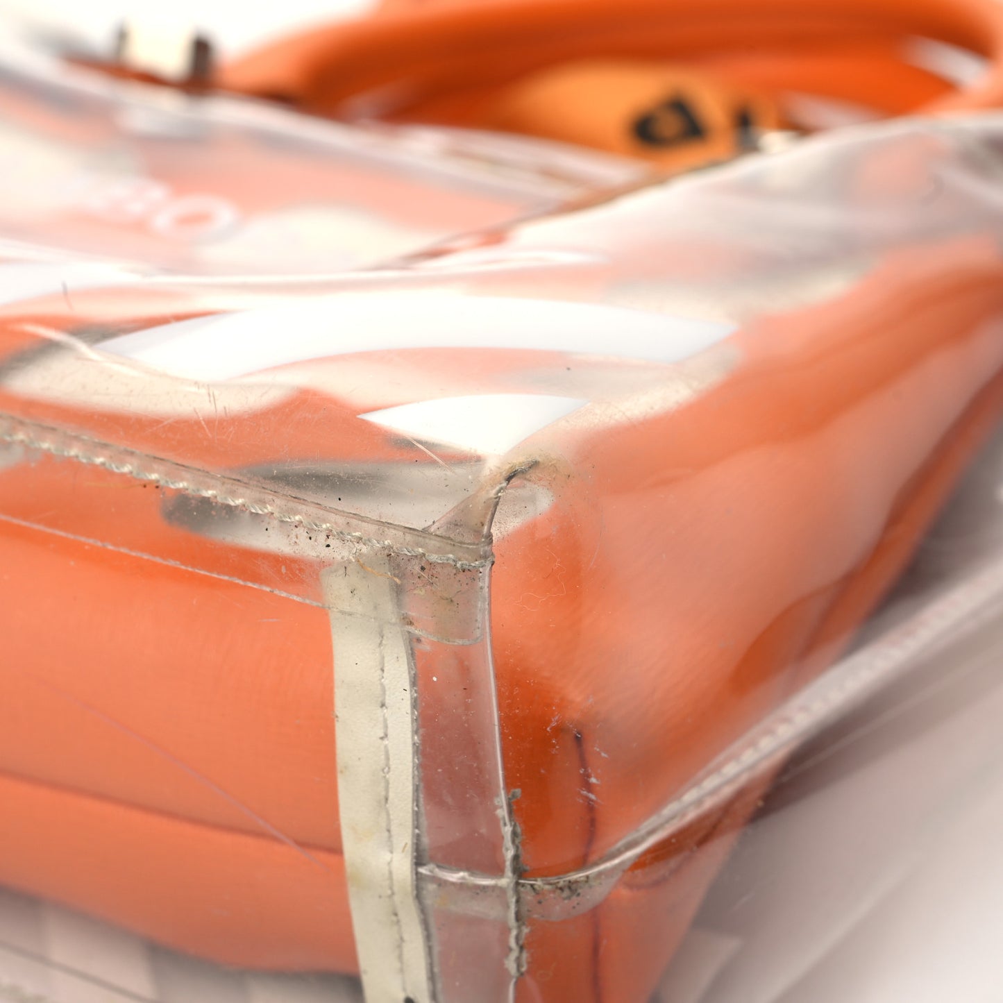 X Heron Preston PVC Transparent Crossbody Bag Orange White