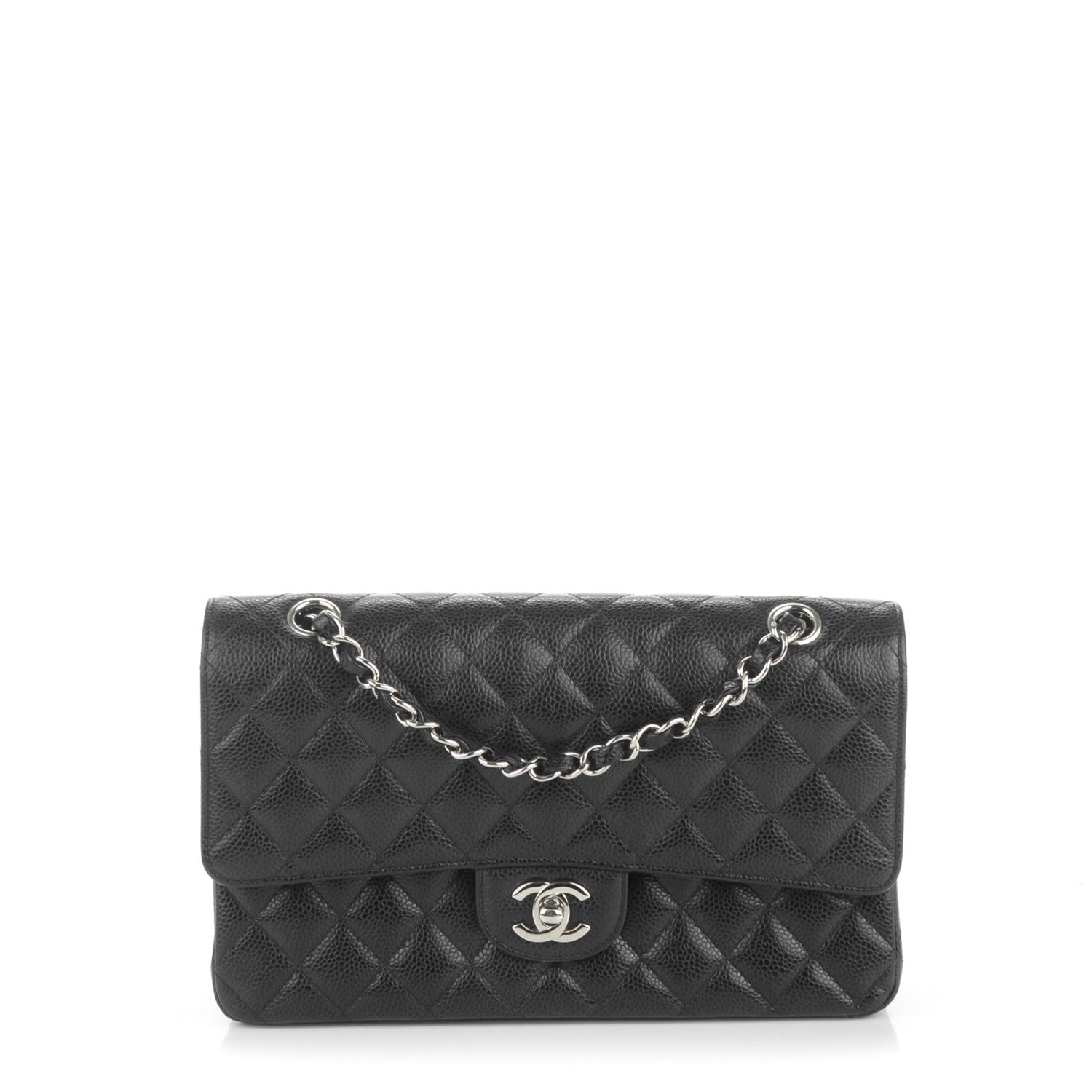 Chanel Caviar Quilted Medium Double Flap Black 1 of 7