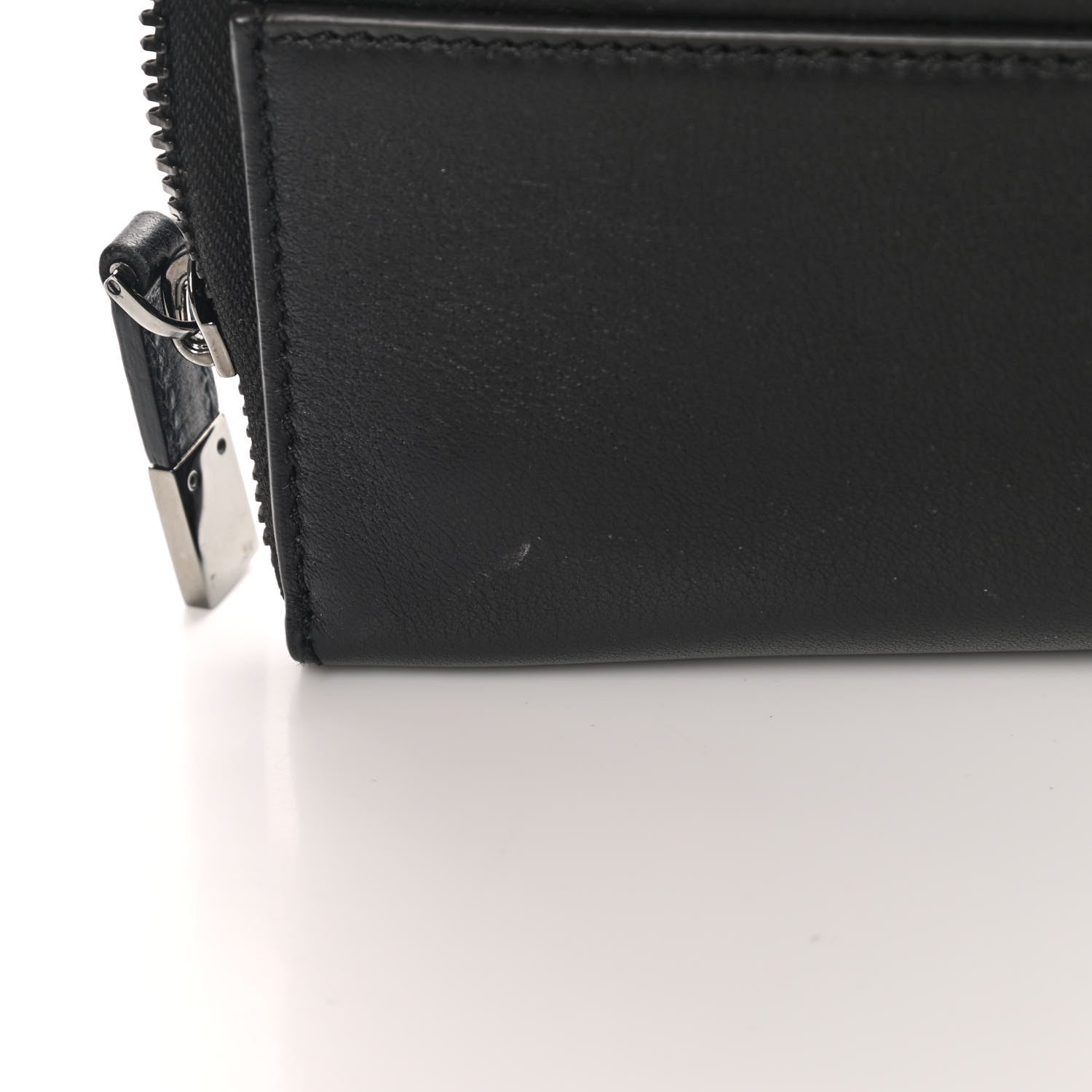 Christian Dior HOMME Calfskin Ribbed Document Holder Black 9 of 11