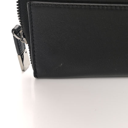 Christian Dior HOMME Calfskin Ribbed Document Holder Black 9 of 11