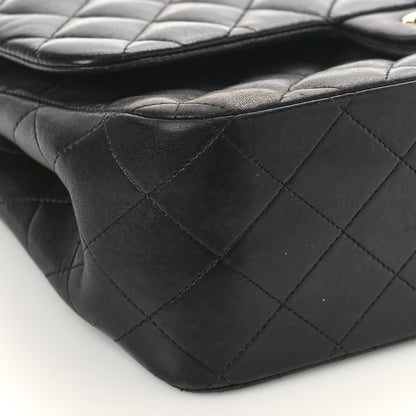 Chanel Lambskin Quilted Jumbo Double Flap Black 8 of 11