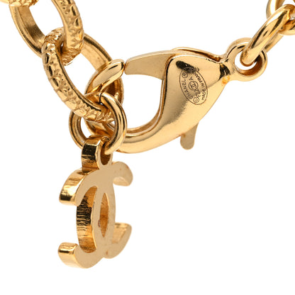 Chanel Crystal CC Chain Link Bracelet Gold 4 of 4