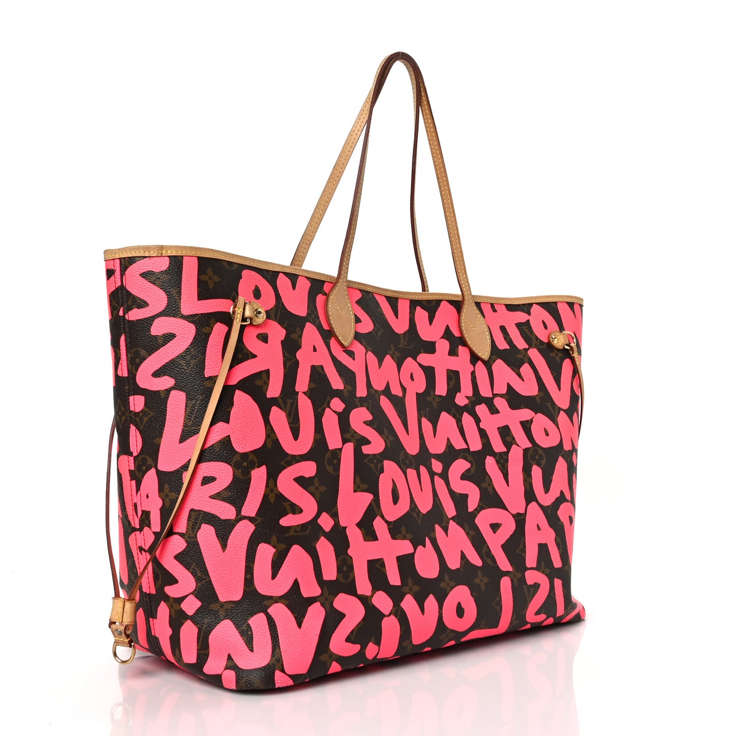 Monogram Graffiti Neverfull GM Fuchsia