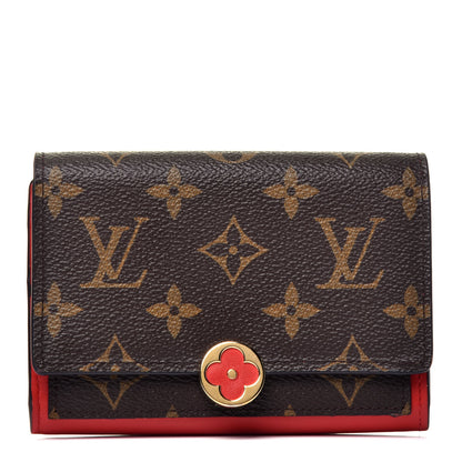 Louis Vuitton Monogram Flore Compact Wallet Coquelicot 1 of 6