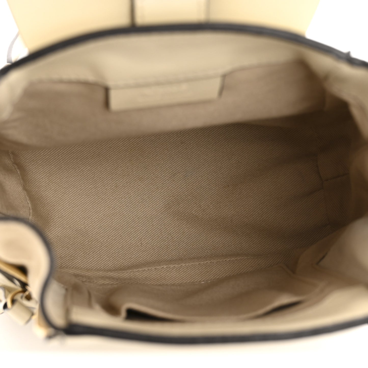 Suede Calfskin Mini Faye Backpack Off White