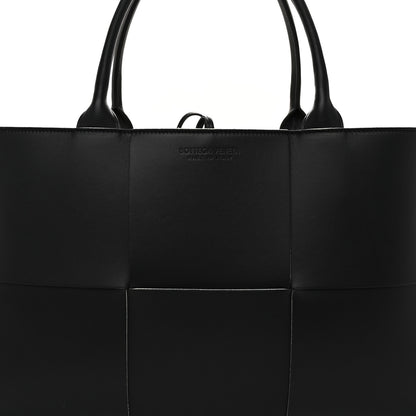 Bottega Veneta Nappa Maxi Intrecciato Arco Tote Black White 8 of 10