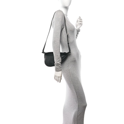 The Row Smooth Calfskin Small Slouchy Banana Bag Black 2 of 11