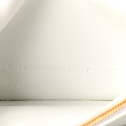Balenciaga Extra Supple Calfskin Crocodile Embossed Small Crush Chain Bag Optic White 7 of 10