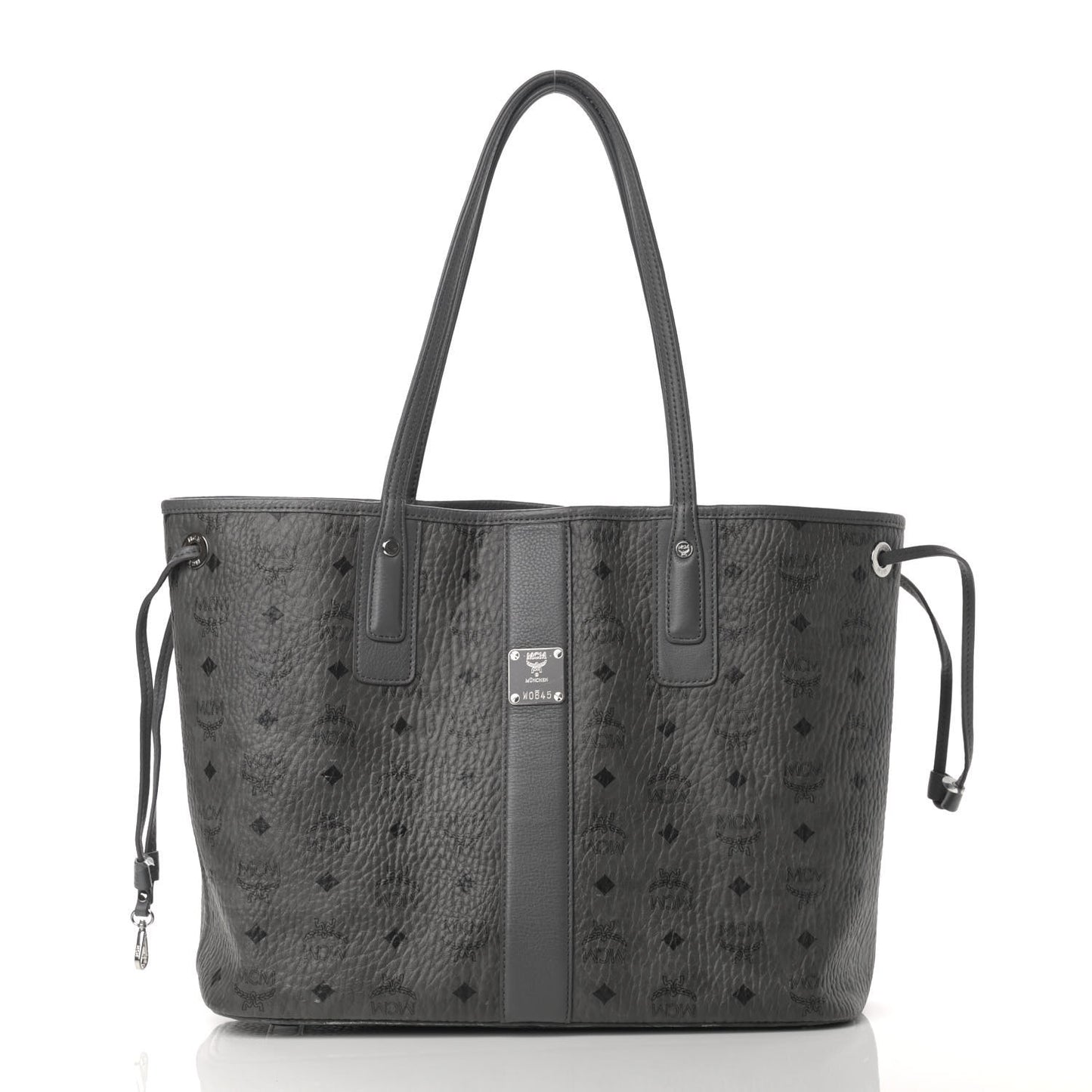 Visetos Medium Liz Reversible Shopper Tote Black