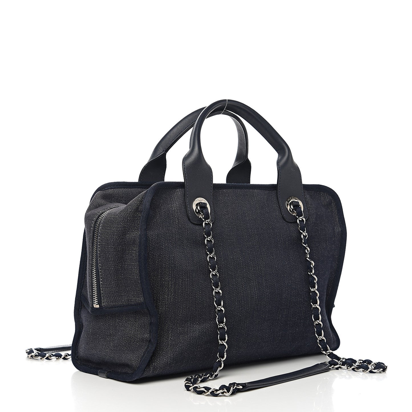 Denim Deauville Bowling Bag Dark Blue