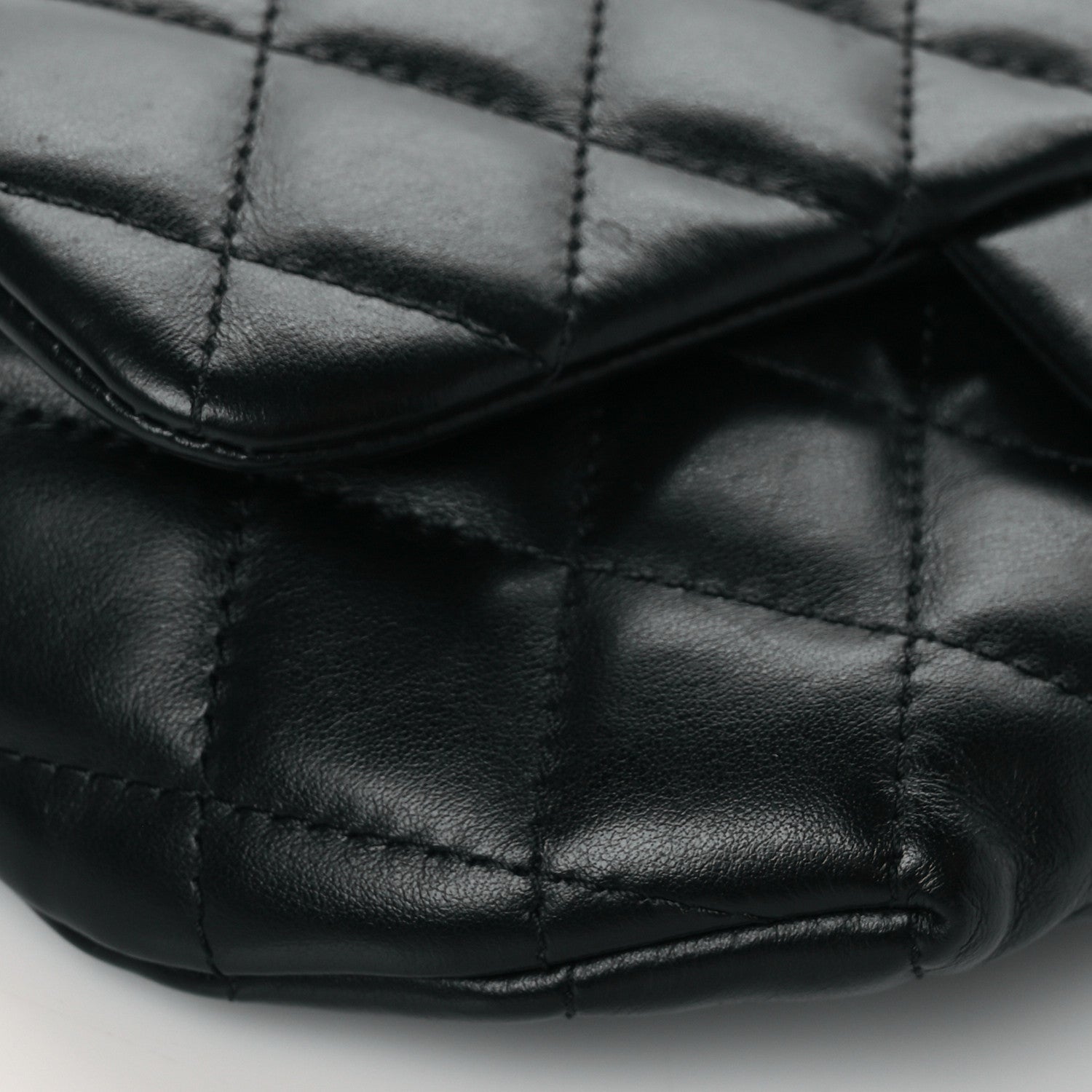 Chanel Calfskin Quilted CC Uniform Flap Belt Bag Black 8 of 9