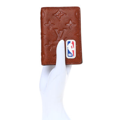 Louis Vuitton X NBA Grained Calfskin Monogram Pocket Organizer Brick Orange 2 of 6